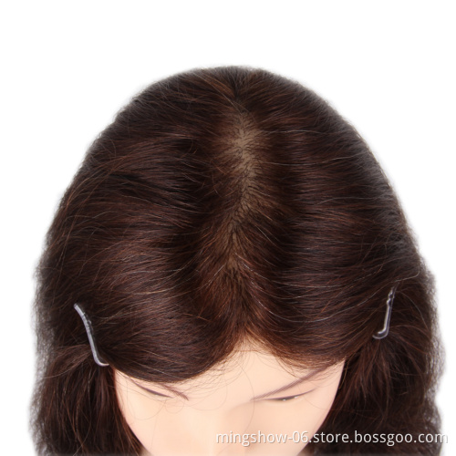Cheap 100% Indian human hair training doll head hairdresser hair model with remy hair